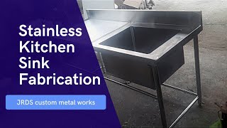 Kitchen sink and preparation table fabrication [upl. by Nicol]