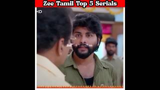 Zee Tamil Top 5 Serials  zeetamil [upl. by Annahpos]