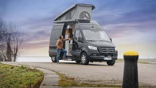 Самый дешёвый автодом на базе MercedesBenz от Hymer FREE 600 S Новая ступенька на кровать в 23 г [upl. by Casilde179]