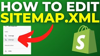 How To Edit Sitemapxml In Shopify 2024 [upl. by Pass]