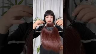 How to apply hairstyle wig in 15 seconds🥰trendingtrending wig hairstyle new howto [upl. by Arabela]