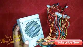 HOW TO MAKE A 12V5v33V BATTERY CHARGER WITH PC ATX POWER SUPPLy Fast And Verry Simple [upl. by Prissy689]