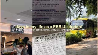 Uni diary ep11 — days in my life as a FEB UI student ☕️ [upl. by Elene663]