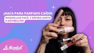 Truco de Delineado para Párpados Caídos  Maquillaje Fácil y Rápido con maybelline [upl. by Giana]