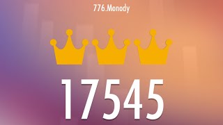 Piano Tiles 2 UMod  Monody 17545 very decent score [upl. by Radcliffe]