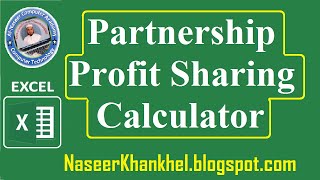 Partnership Profit Sharing Calculator in Excel [upl. by Sarad562]