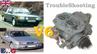 Carburetor Pierburg Solex 35 35 EEIT Ford Granada Sierra Cortina V6 Carb Troubleshooting [upl. by Zsuedat]