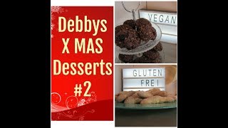 Glutenfreie Vanillekipferlampvegane SchokoladenCranberry CookiesXMAS Desserts 2Debbys Desserts ♥ [upl. by Konikow]