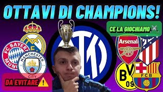 ANALISI SORTEGGIO OTTAVI PER LINTER E NON SOLO🧐🔥  Champions League [upl. by Dewain]