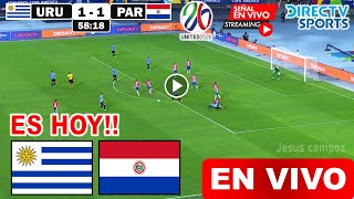 En Vivo Uruguay vs Paraguay Ver Partido Uruguay vs Paraguay donde ver Eliminatorias 2024 resumen [upl. by Wolfort937]