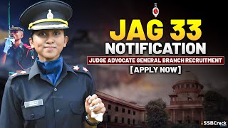 JAG 33 Notification  Judge Advocate General  Indian Army [upl. by Wyatt98]