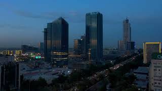 4k Drone Night Tashkent City [upl. by Dryfoos]