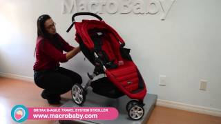 MacroBaby  Britax BAgile Travel System Stroller [upl. by Ander343]