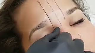 Eyebrow Mapping Tutorial for Eyebrow Microblading  Tattoo  Powder Brows  Renuka Krishna [upl. by Nertie392]