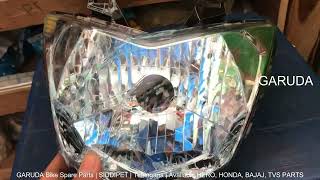 Unicorn HeadLight Assembly  Honda Unicorn Headlight Price  Unicorn 150 Head Light PriceBike Parts [upl. by Dikmen]