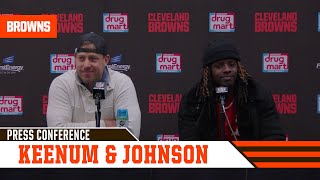 Case Keenum amp DErnest Johnson Postgame Press Conference vs Bengals  Cleveland Browns [upl. by Rhoades117]