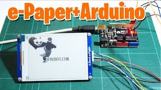 EPaper display with Arduino from DFRobot [upl. by Iaoh]