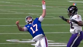 Josh Allen flops leading to another horrible roughing the passer call [upl. by Assetnoc]