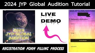 How to apply in 2024 JYP GLOBAL AUDITION tutorial Jayutube [upl. by Llesig42]