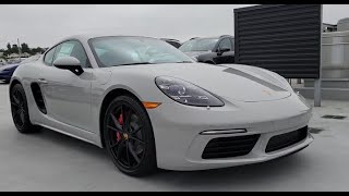 Porsche 718 Cayman S 2024 in Chalk with Black Leather Interior [upl. by Candie]