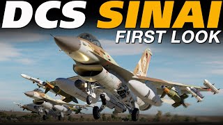 DCS World Sinai Map FIRST LOOK in the F16C Viper [upl. by Elehcim]