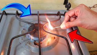 Como encender o prender una cocina  cocineta o estufa de gas en la casa correctamente tutorial [upl. by Nunciata856]