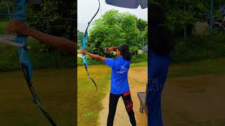 Recurve Archer pranjalpractice ground archery archerylifestyle archerylove top recurvebows [upl. by Eldreeda]