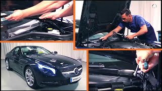 Comment retirer et installer les bras dessuieglace de votre MercedesBenz Classe SL R231 [upl. by Ehpotsirhc]