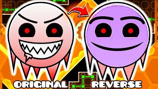 NEW CUSTOM Geometry Dash Difficulty Faces V3 But Everyone Is REVERSE Version 51 [upl. by Mccreary]