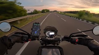 Pondicherry to Bengaluru on Triumph Scrambler 400X  Weekend Ride [upl. by Aslam]