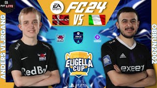 ANDERS VEJRGANG VS OBRUN2002  EA FC 24  ELIGELLA CUP  FULL MATCH  PRO VS PRO [upl. by Starr]