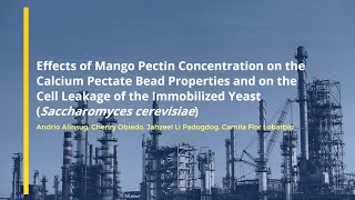 Yeast Saccharomyces cerevisiae Immobilized by Entrapment Technique using Mango Pectin [upl. by Janey]