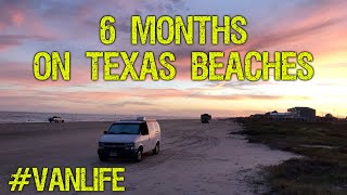 Van Life  6 Months Living on Texas Beaches  Astro Camper Van Winter Camping [upl. by Anewor]