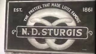 Sturgis Pretzel House footage shot in Lititz PA in 1965 [upl. by Bhatt]