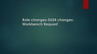 S4 HANA migrationRole changesSU24Adding authorization object to custom TCodeWorkbench Request [upl. by Margret443]