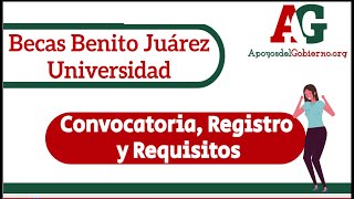 Como solicitar la Beca Bienestar Benito Juárez Universidad  Nivel Superior Registro 20212022 JEF [upl. by Reyna789]