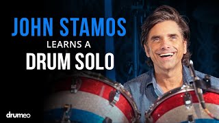 John Stamos Learns A Drum Solo In 10 Days [upl. by Ilonka]