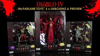 McFarlane ™ Diablo IV ™ 6 x Figuren Unboxing amp Preview  Vorschau  Neuheiten  News [upl. by Kevyn]