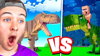 The CAVEMAN vs DINOSAUR Minecraft MOVIE [upl. by Imena206]