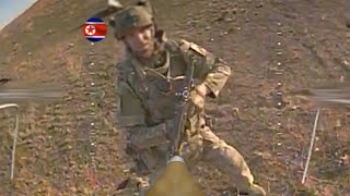 Horrible Ukrainian FPV drones ruthlessly bombard elite North Korean soldiers in surprise attack [upl. by Hgielram68]