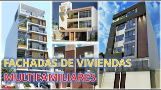 FACHADAS de VIVIENDAS MULTIFAMILIARES [upl. by Frick613]