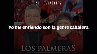 Los palmeras  Soy sabalero  Karaoke [upl. by Ellerad383]