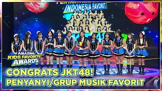 CONGRATULATIONS JKT48 Jadi Penyanyi Atau Grup Musik Favorit  AMAZING KIDS FAVORITE AWARDS [upl. by Roseann]