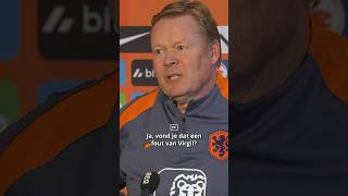 Ronald Koeman is het niet eens met Valentijn Driessen 🤔Ben jij het met hem eens 👇 [upl. by Anyr]