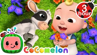 JJ Plays With His Baby Farm Animals 🐮 CoComelon Nursery Rhymes amp Kids Songs  3 HOURS  After School [upl. by Neelyaj]