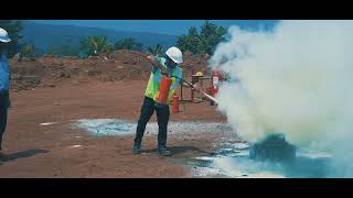 FIRE FIGHTING TRAINING  MINING  EXTINGUISHER  CINEMATIC [upl. by Willow]