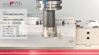 DoForceTri  Costeffective shoulder milling cutter for high productivity [upl. by Giule]