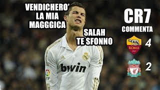 CR7 commenta R0MALIVERP00L 42  CR7 MINACCIA SALAH [upl. by Aneerak]