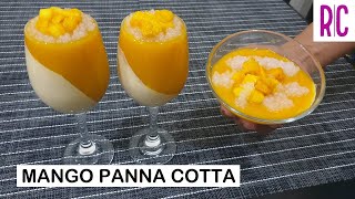 MANGO PANNA COTTA  Easy Recipe  Recel Creates [upl. by Eyaf]