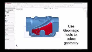 Geomagic for SOLIDWORKS  3D Mesh to Solid [upl. by Elboa]